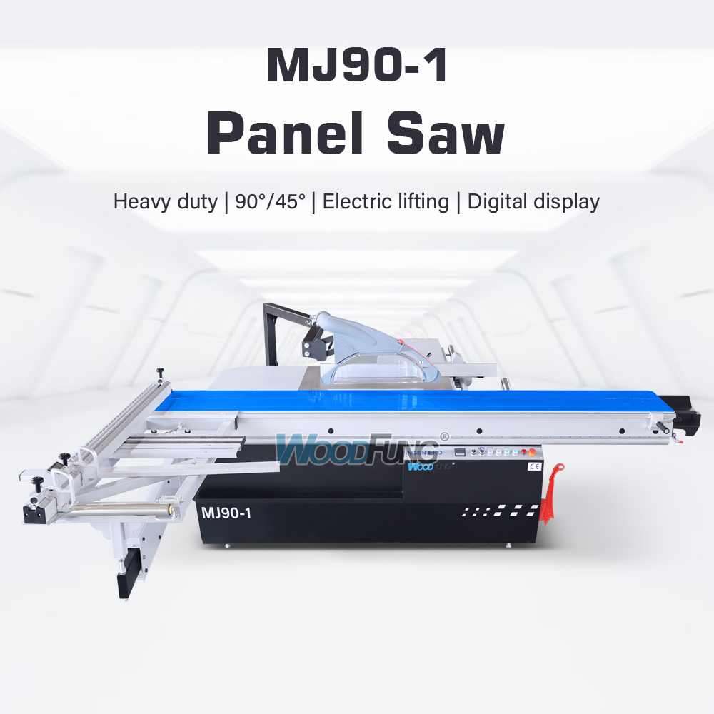 Saw Display MJ90-1 Panel Saw | Heavy Duty Sliding Table Saw with Digital Display